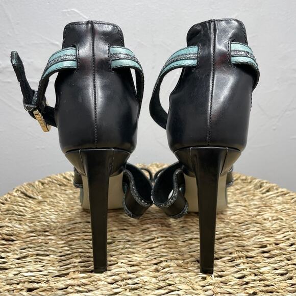 JASON WU Snakeskin Leather Strappy Heels Womens Size 36.5 Italy Party Elevated - Picture 4 of 9